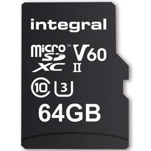 Integral 64gb Ultimapro X2 Micro Sd Card Sdxc Uhs Ii U3 V60 280mb S 48 96 Free Delivery Mymemory