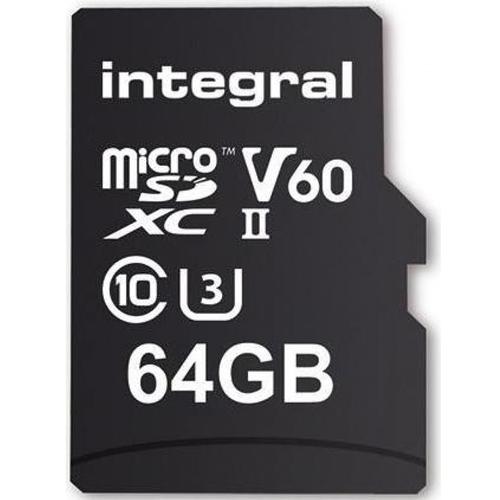 Integral 64gb Ultimapro X2 Micro Sd Card Sdxc Uhs Ii U3 V60 280mb S 48 96 Free Delivery Mymemory