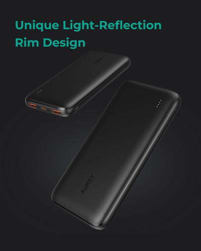 AUKEY PB-N73S 18W PD USB C Portable Charger Black 10000mAh
