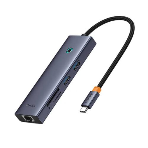OS-Baseus UltraJoy Series 7-Port HUB Docking Station - Space Grey