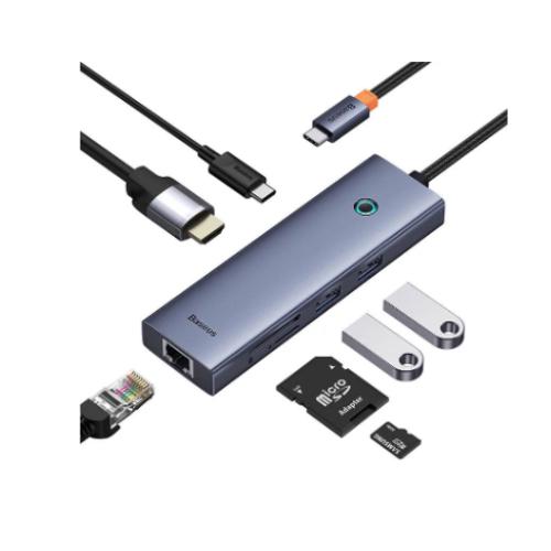 OS-Baseus UltraJoy Series 7-Port HUB Docking Station - Space Grey