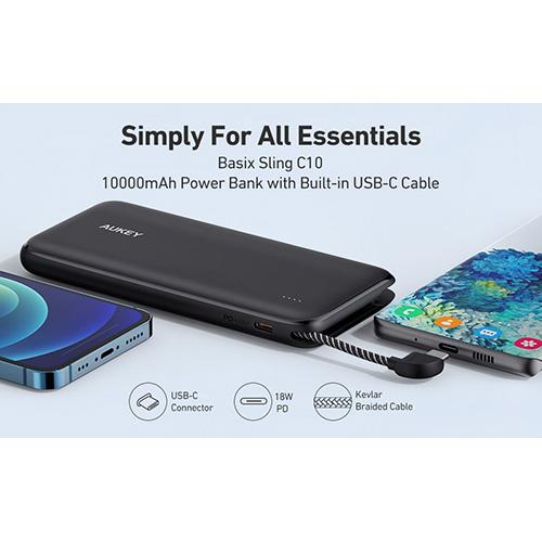 Anker PowerCore 10000mAh Power Bank 18W USB-C PD Portable Charger Battery  2-Port