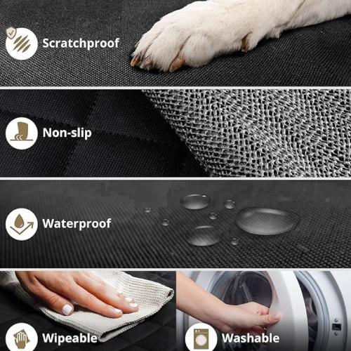MZPET 4-in-1 Universal Car Seat Cover for Dogs - Black