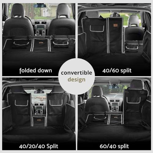 MZPET 4-in-1 Universal Car Seat Cover for Dogs - Black