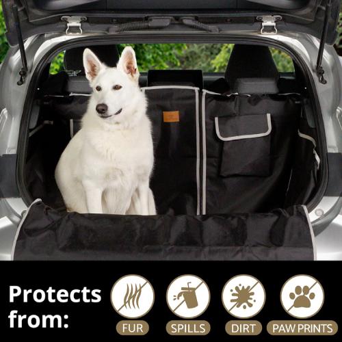 MZPET 4-in-1 Universal Car Seat Cover for Dogs - Black