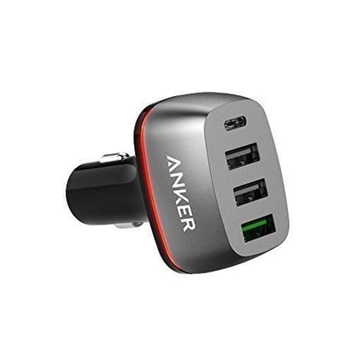 Anker 2.4A PowerDrive+ 4 54W Car Charger - Black