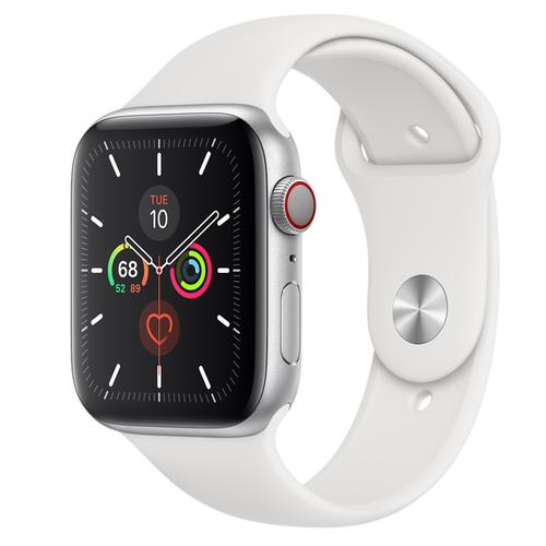 Apple Watch Series 5 GPS/WiFi 44mm Aluminium Case - Silver/White (Refurbished)