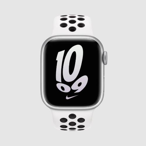 Apple Official Watch Nike 41mm Sport Band - White/Black