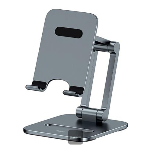 Baseus Desktop Biaxial Foldable Metal Stand (for Phones) - Grey