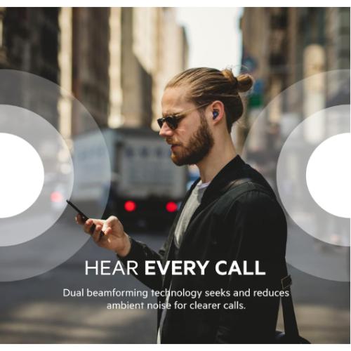 Belkin Wireless Earbuds SoundForm Rise Bluetooth 5.2 Earphones for iPhone, Galaxy, Pixel- Blue