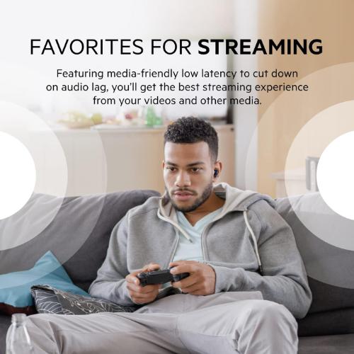 Belkin Wireless Earbuds SoundForm Rise Bluetooth 5.2 Earphones for iPhone, Galaxy, Pixel- Blue