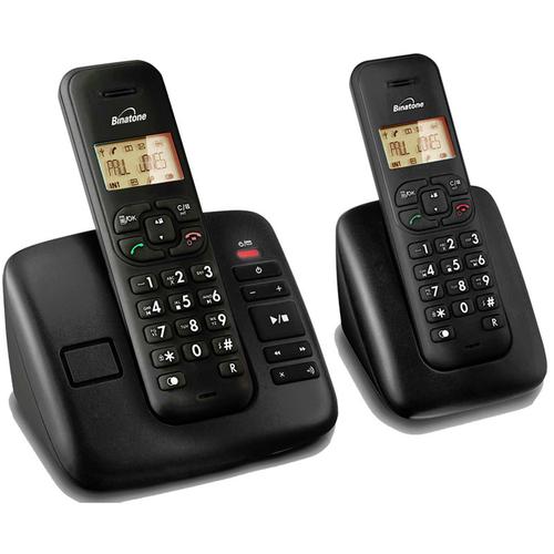Binatone Solas 1520 TWIN Cordless Phone with Answering Machine (DECT)