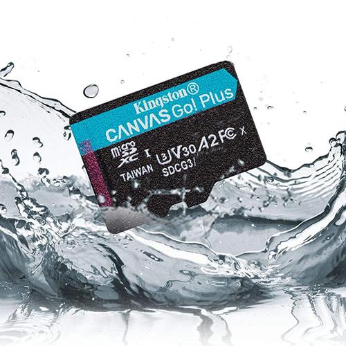 Kingston 64GB Canvas Go Plus microSD Card (SDXC) UHS-I U3 V30 A2 + Adapter - 170MB/s