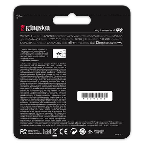 Kingston 128GB Canvas React Micro SD Card (SDXC) UHS-I U3 V30 - 100MB/s
