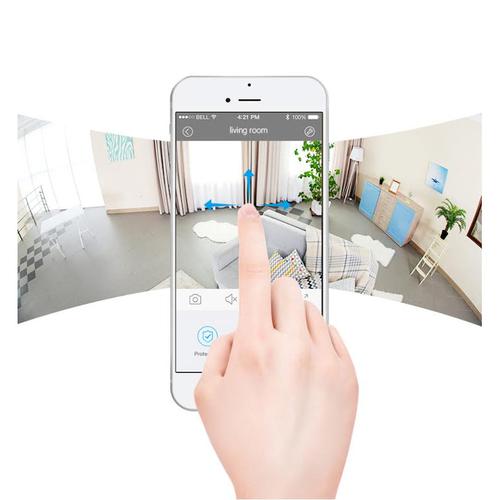 Clever Dog Panorama 180 ° View HD Home Security Camera - Black