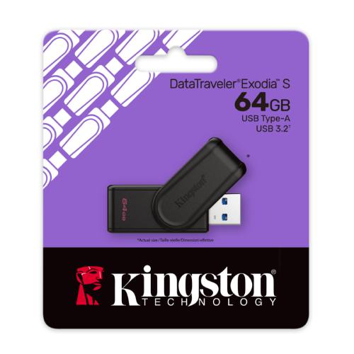 Kingston 64GB DataTraveler Exodia S USB Flash Drive