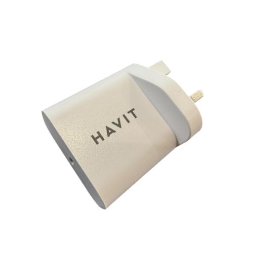 HAVIT ST936 Travel Charger with USB-C to USB-C Cable - White