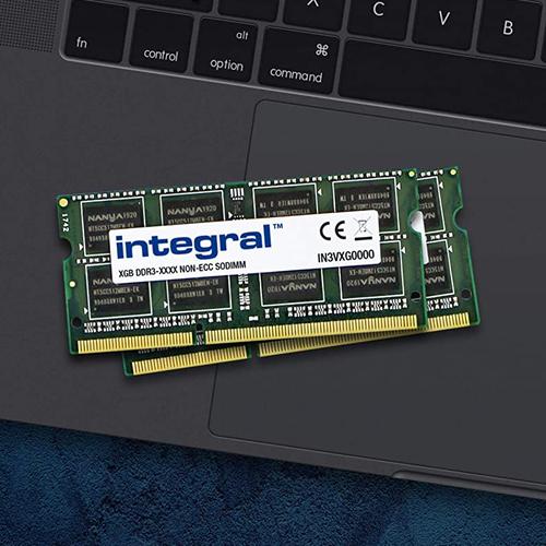 Integral 8GB (2x 4GB) 1600MHz DDR3 SODIMM CL11 Laptop Memory Module Kit