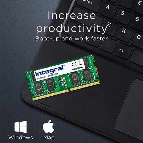 Integral 8GB (1x 8GB) 2400MHz DDR4 SODIMM Laptop Memory Module US$54.59