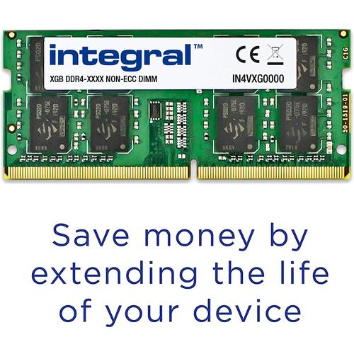 Integral 8GB (1x 8GB) 2400MHz DDR4 SODIMM Laptop Memory Module US$54.59