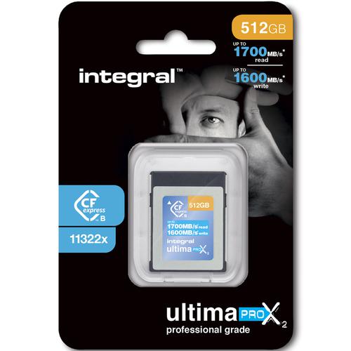 Integral 512GB UltimaPro X2 CFExpress Professional Memory Card Type B 2.0