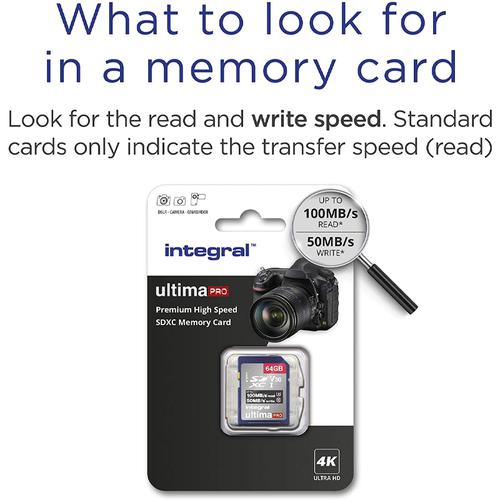 Carte mémoire Micro SD Integral UltimaPro 64 Go Class 10 +