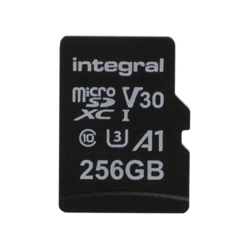 Integral 256GB microSD Card (SDXC), Class 10, UHS-1 U3 + Adapter  - 100 MB/s
