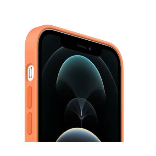 iPhone 12 Pro Max Silicone Case with MagSafe - Kumquat - Apple