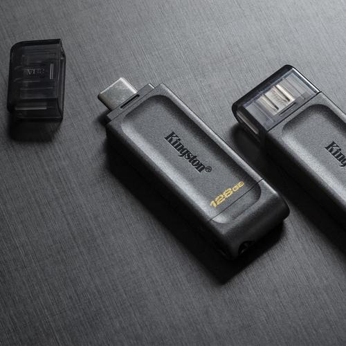 Kingston 128GB DataTraveler 70 USB-C Flash Drive - Black