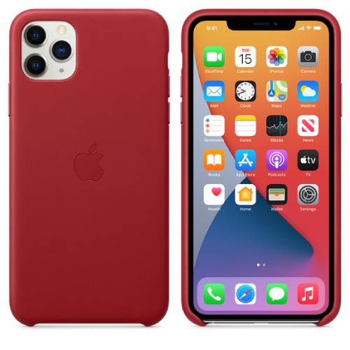 Apple Official iPhone 11 Pro Leather Case - Red