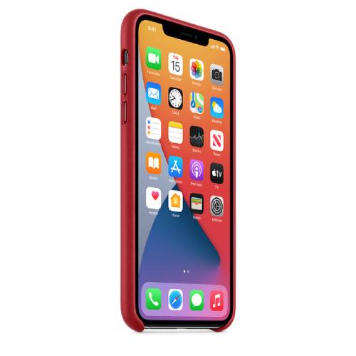 Apple Official iPhone 11 Pro Leather Case - Red