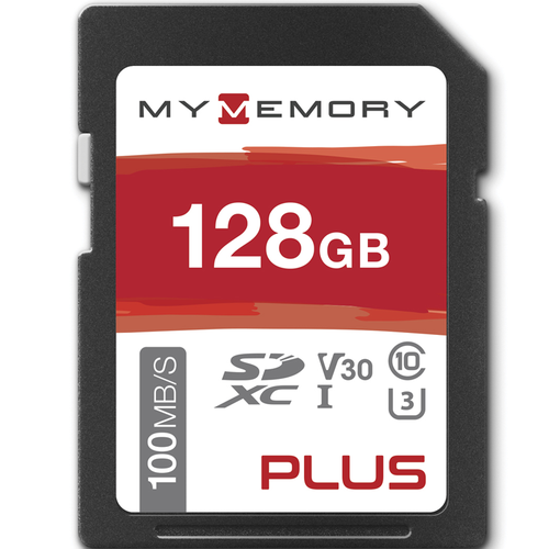 MyMemory PLUS 128GB V30 High Speed SD Card (SDXC) UHS-1 U3 - 100MB/s 2 PACK