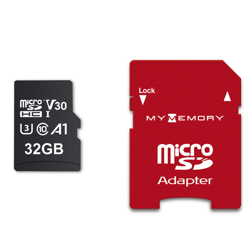 MyMemory PLUS 32GB Micro SD Card (SDHC) 4K A1 UHS-1 V30 U3 + Adapter - 100MB/s - 3 Pack