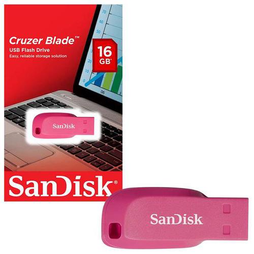 SanDisk 16GB Cruzer Blade USB Flash Drive USB 2.0  Pink