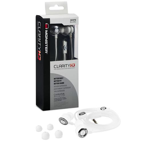 Monster Clarity High Definition In-Ear Headphone - White