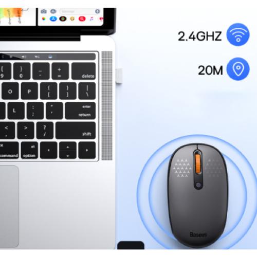 Baseus F01B Tri-Mode Wireless Mouse -  Frosted Gray