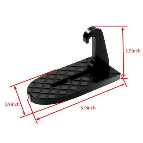 Multifunction Car Assist Folding Pedal - Black