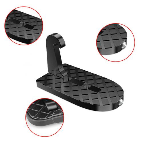 Multifunction Car Assist Folding Pedal - Black