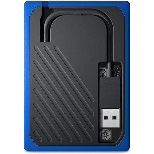 WD 1TB My Passport Go Portable SSD Drive - Black/Blue
