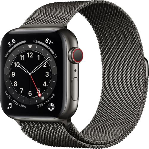 Apple Official Watch Loop 42mm 44mm 45mm Milanese Space Black