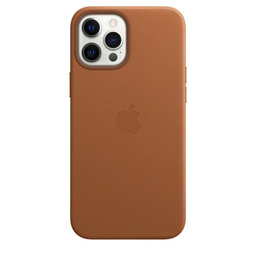 Apple iPhone 12 Pro Max Leather Case with MagSafe - Saddle Brown (Open Box)