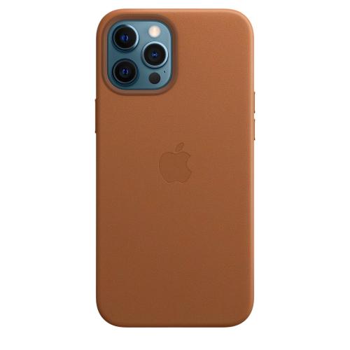 Apple iPhone 12 Pro Max Leather Case with MagSafe - Saddle Brown (Open Box)