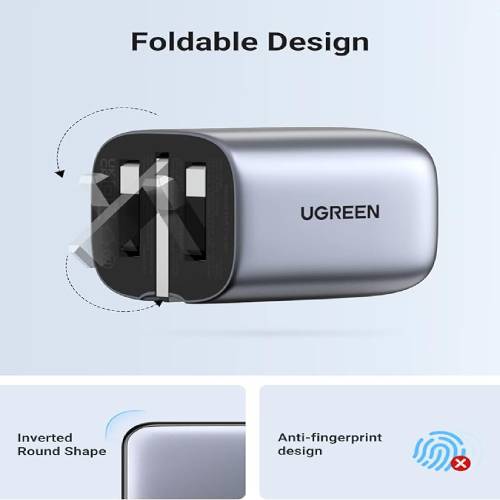 Ugreen Nexode 65W Foldable GaN Wall Charger 3-Ports