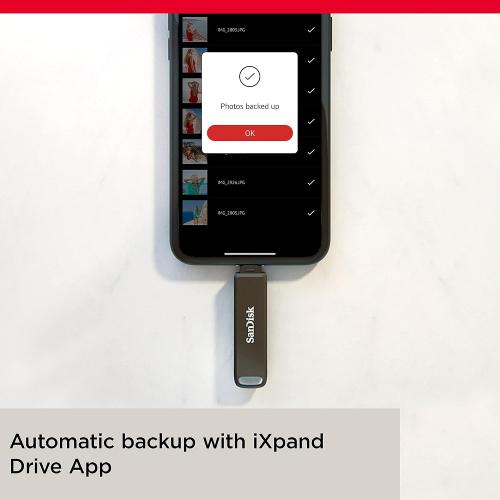  SanDisk 128GB iXpand Go Flash Drive for iPhone, iPad