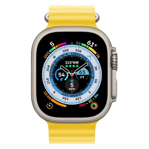Apple Official Watch Sport Band 44mm / 45mm / 49mm - Yellow Ocean (Open Box)