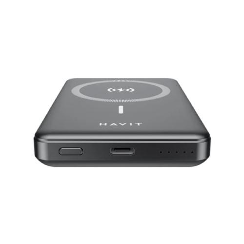 Havit PB5200 5000 mAh Magnetic Wireless Power Bank - Black