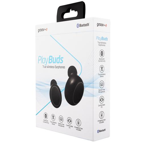 Groov-e Play Buds True Wireless Earphones with Charging Case - Black £ ...