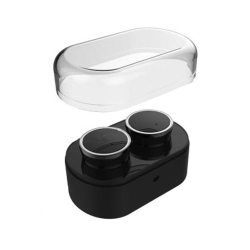 Q800 Wireless Bluetooth In-Ear Stereo Earphone Plugs with Charging Case - Black