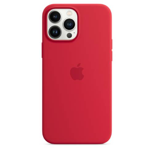Apple Official iphone 13 Pro Max Silicone  Case W/Magsafe Red (Open Box)
