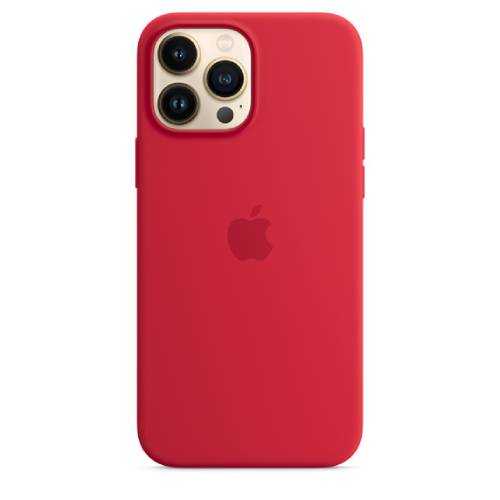 Apple Official iphone 13 Pro Max Silicone  Case W/Magsafe Red (Open Box)